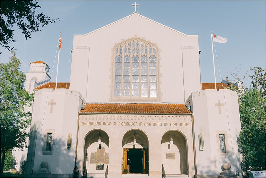 charleston wedding at the citadel's summerall chapel